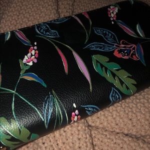 Black and floral wallet